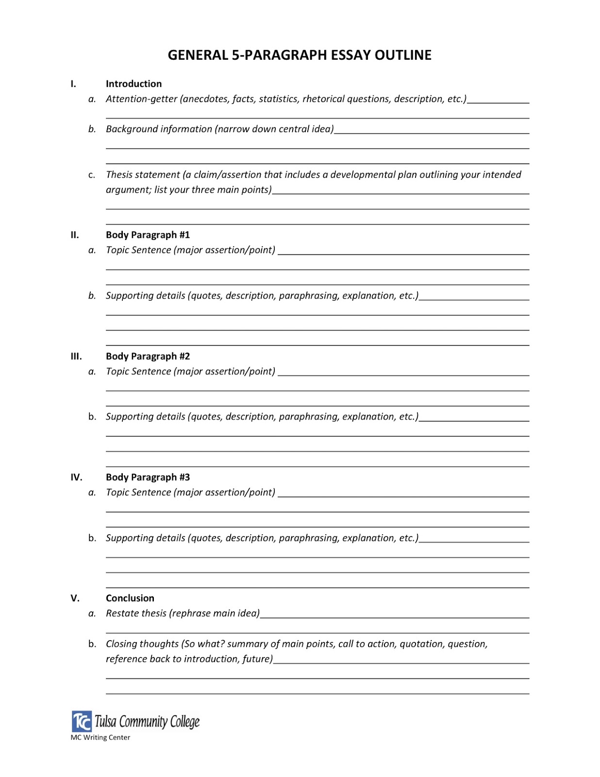 Body compare contrast essay